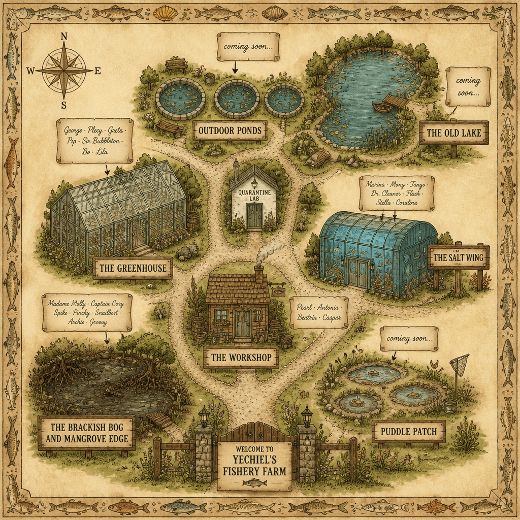 Yechiel's Fishery Farm Map